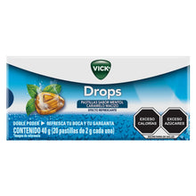 Vick Drops Pastillas Sabor Mentol Caramelo Macizo - KCTS