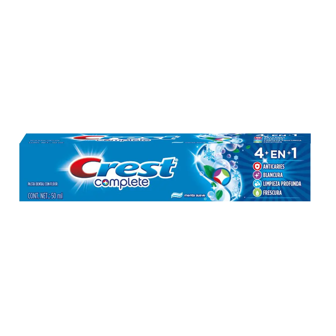 Pasta Dental Crest Complete Menta 50 Ml 4 En 1 Con Fluor - P&amp;G