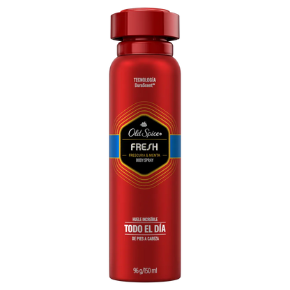 Desodorante Corporal En Spray Old Spice Fresh Fragancia 96gr - KCTS - vista lateral