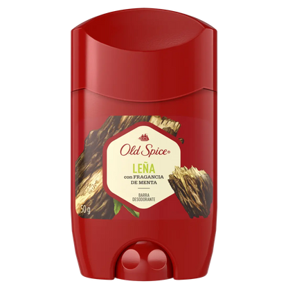 Desodorante En Barra Old Spice Leña Fragancia Menta 50 Gr - P&amp;G - vista lateral