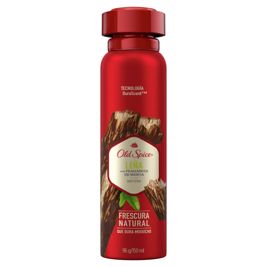 Desodorante En Aerosol Old Spice Leña 96 Gr Fragancia Menta - KCTS - vista lateral