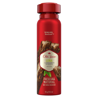 Desodorante En Aerosol Old Spice Leña 96 Gr Fragancia Menta - KCTS - vista lateral