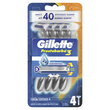 4pz Afeitadoras Desechables Gillette Prestobarba3 Comfortgel - P&amp;G - vista lateral