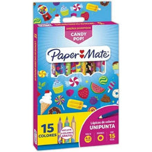 Lápices De Colores Paper Mate Unipunta Candy Pop 15 Piezas - Paper Mate - detalle