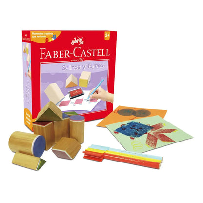 Juego De Mesa Creativo Faber Castell Sellitos y Formas - Faber Castell - vista trasera