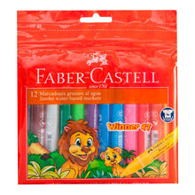 Plumones Gruesos Lavables Faber Castell Winner 12 Pz - Faber Castell