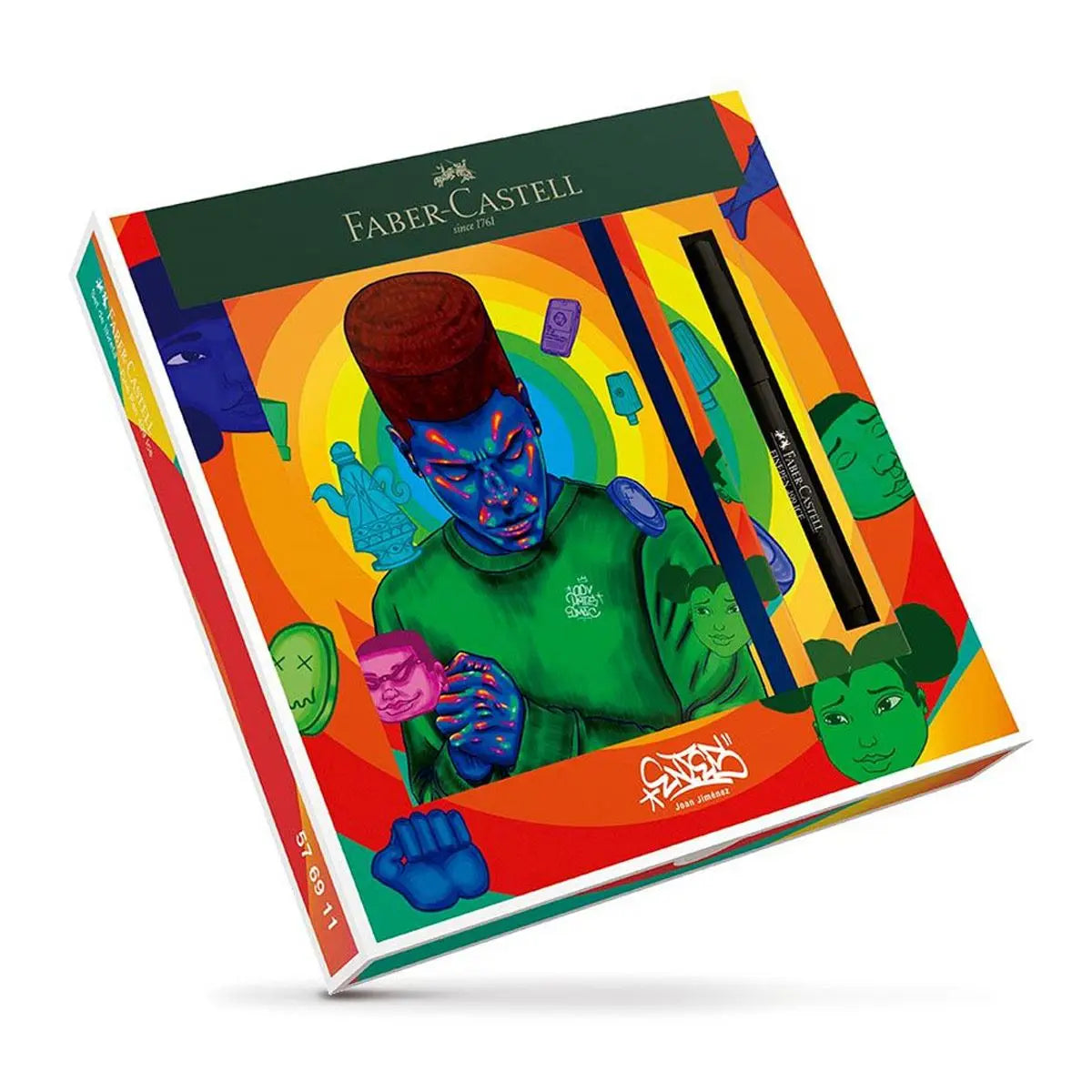Libreta 160 hojas + Marcador Finepen Faber Castell Edición Entes - Faber Castell - empaque