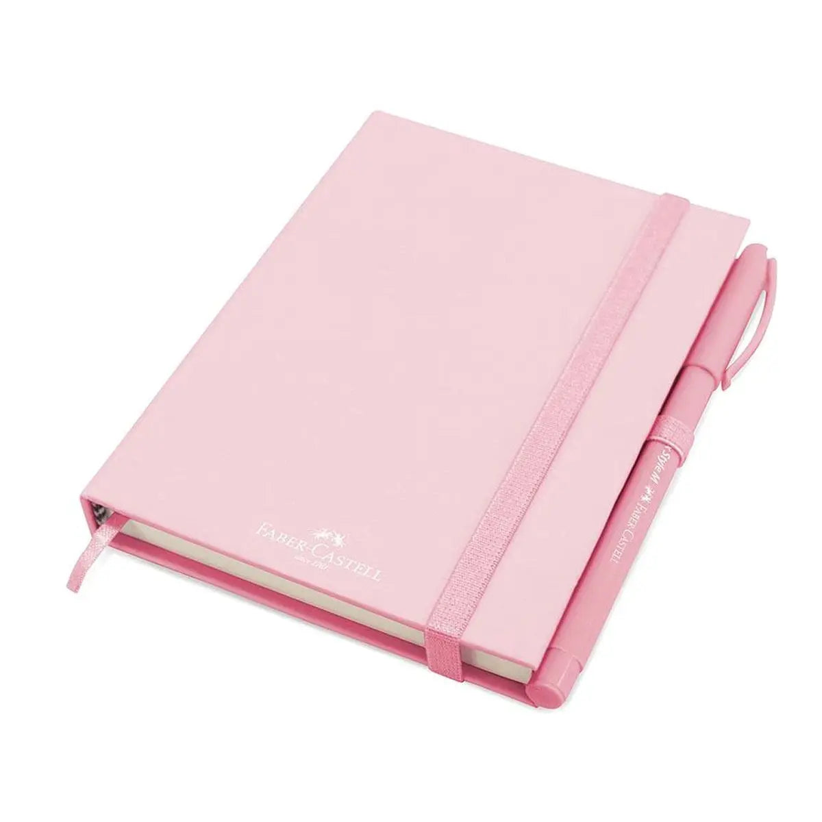 Set Mini Libreta Dibujo Rosa Pastel + Pluma Faber Castell - Faber Castell - detalle
