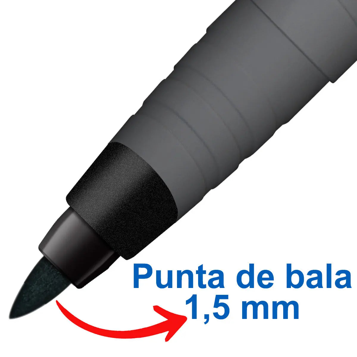 Marcadores Plumones Azor Permanentes Fino Signal 5 Piezas - Azor - detalle