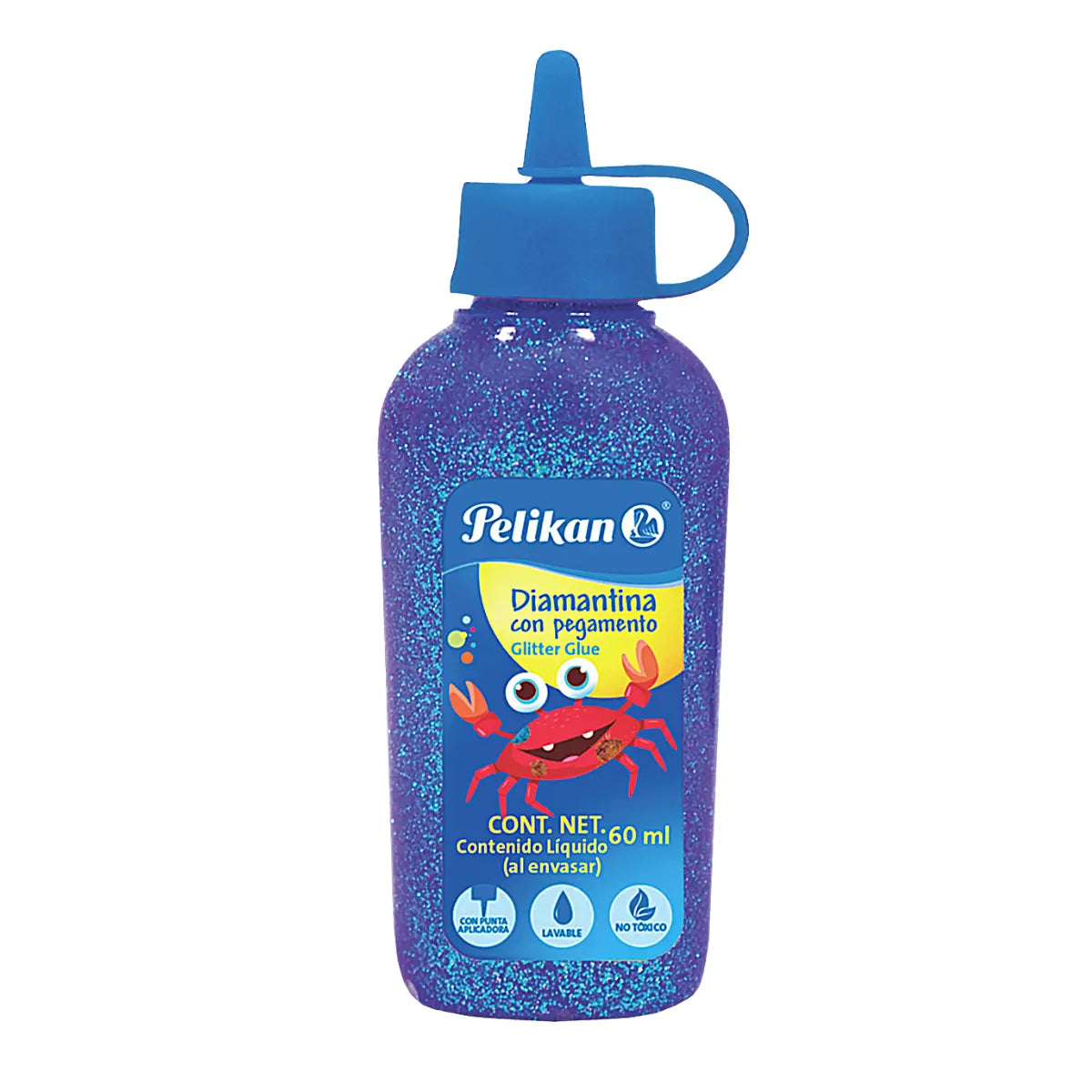 Pegamento Diamantina 60ml Pelikan Elegir Color Azul Eléctrico - Pelikan