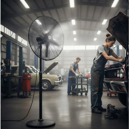 Ventilador Industrial con Pedestal Alta Velocidad 30” Adir 3PZ - Adir - vista trasera