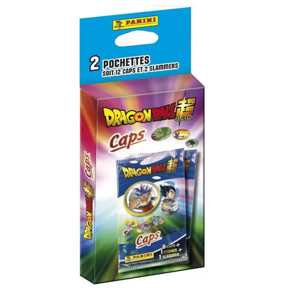 Dragon Ball Super Caps Panini Blister 2 Sobres Tazos - Panini - accesorios