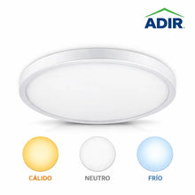 Plafón Decorativo Led 18W Cambio De Temperatura Blanco Cálido Neutro Frío Adir - Adir