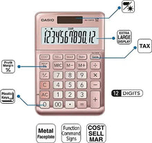 Calculadora De Escritorio Casio Ms-120fm Rosa - Casio