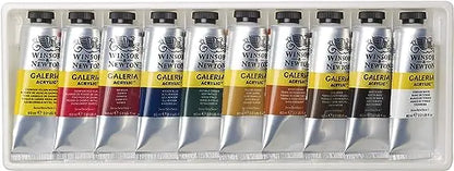 Set 10 Pinturas Acrílica Galeria Tubo 60ml Winsor & Newton Winsor & Newton