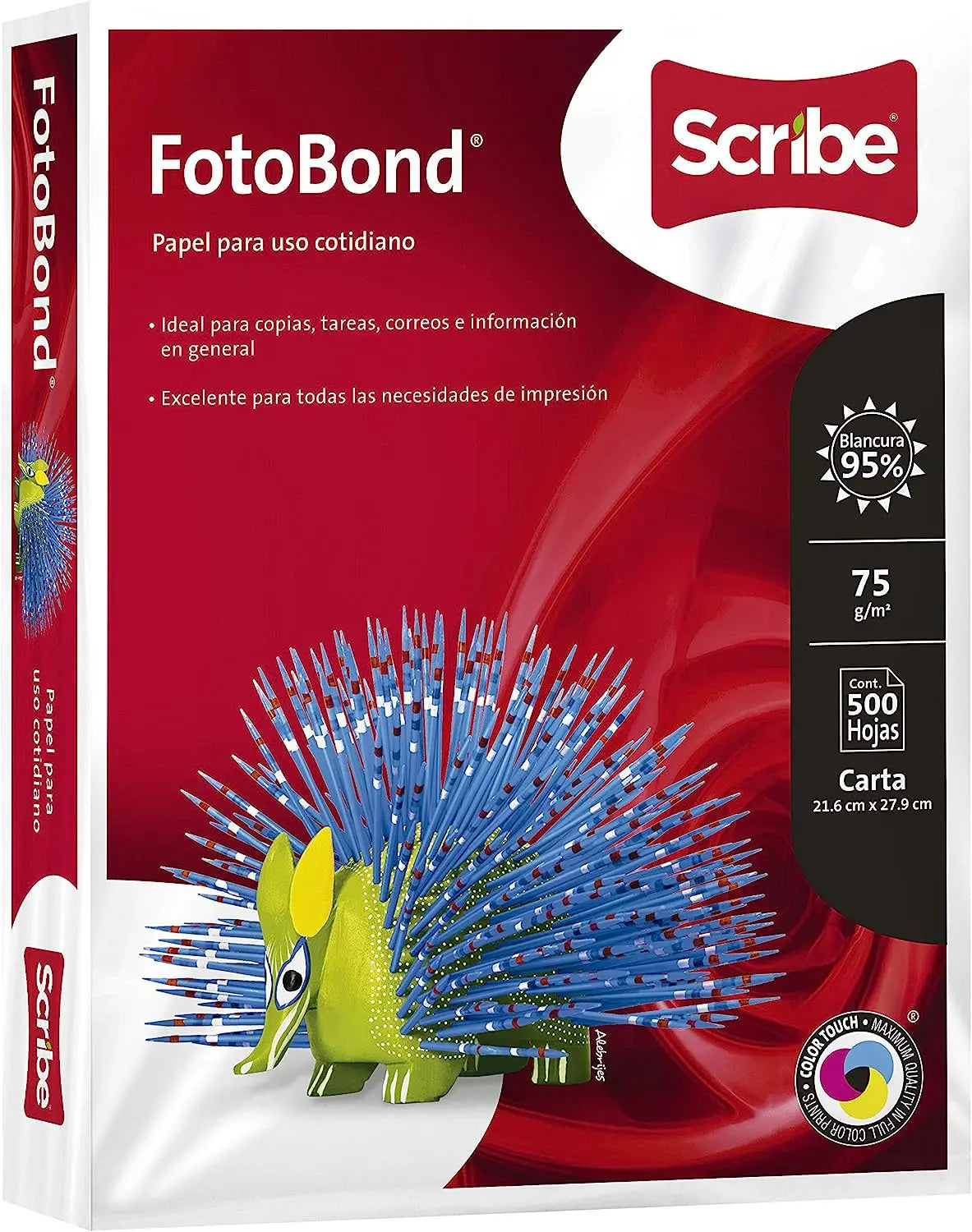 Papel Fotobond 500 Hojas Scribe Blanco Carta 95% Blancura - Scribe