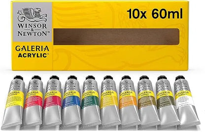 Set 10 Pinturas Acrílica Galeria Tubo 60ml Winsor & Newton Winsor & Newton