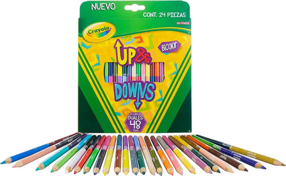 24 Lapices Color Doble Punta 48 Tonos Up & Downs Crayola - Crayola