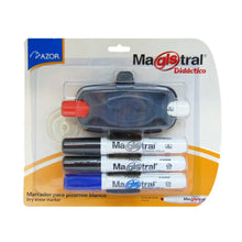 Marcadores para Pizarrón Blanco Azor Magistral Didactico 4 Piezas + Borrador - Azor - contenido