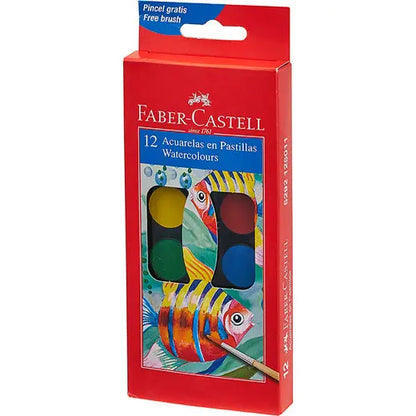 Acuarelas Infantil Faber Castell 24mm Estuche 12 Pz - AKSI - uso