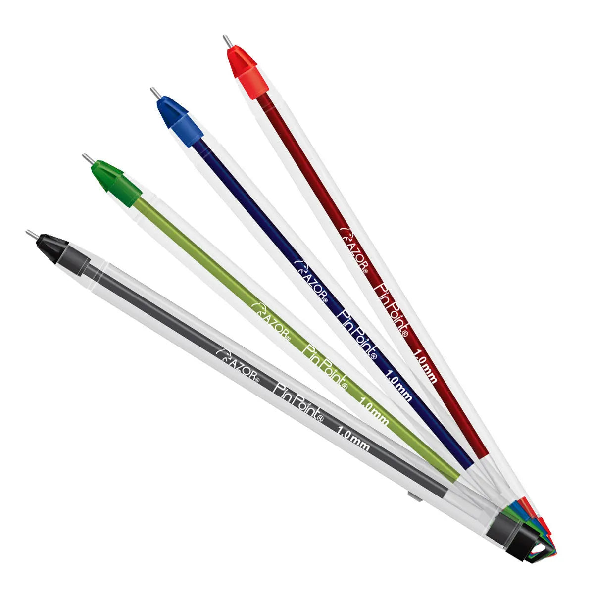 Plumas Azor Pin Point Colores Punto Mediano 1mm 36 Piezas - Azor