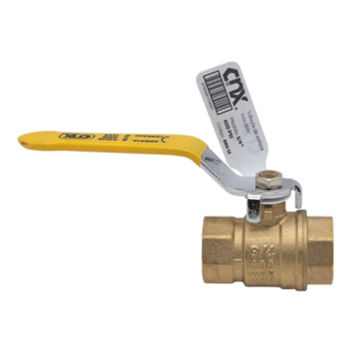 Valvula Esfera Roscable CNX H*H 3/4" 400 psi Palanca - CNX - vista trasera