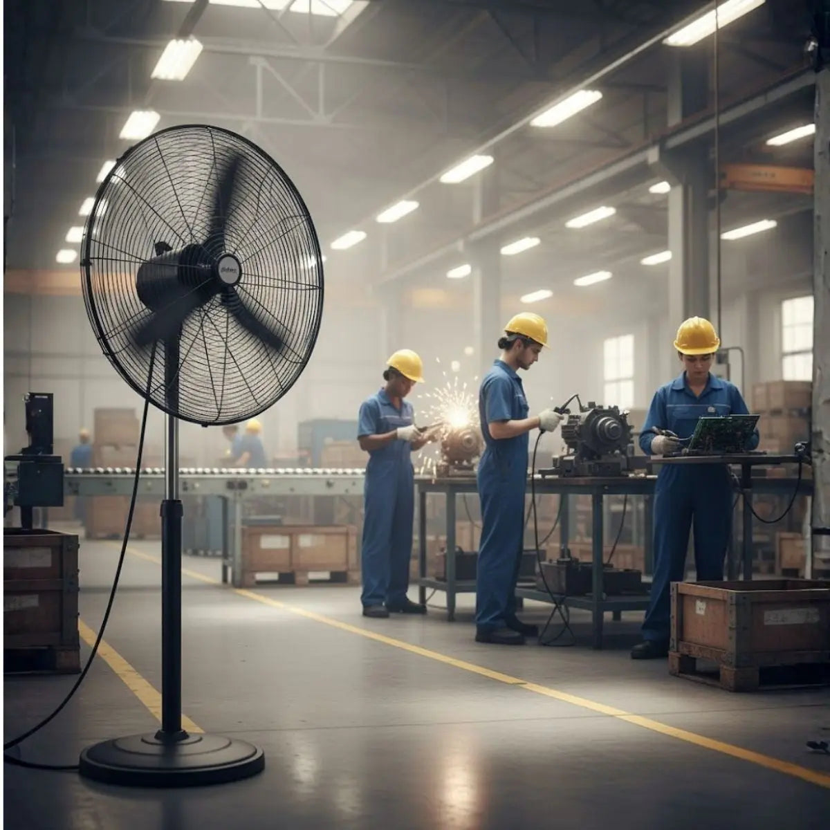 Ventilador Industrial con Pedestal Alta Velocidad 30” Adir 3PZ - Adir