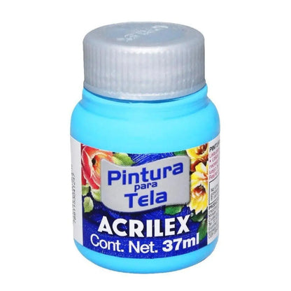 Pintura Tela Mate Acrilex 37ml Acrilica Escoge Color Azul Celeste - Acrilex