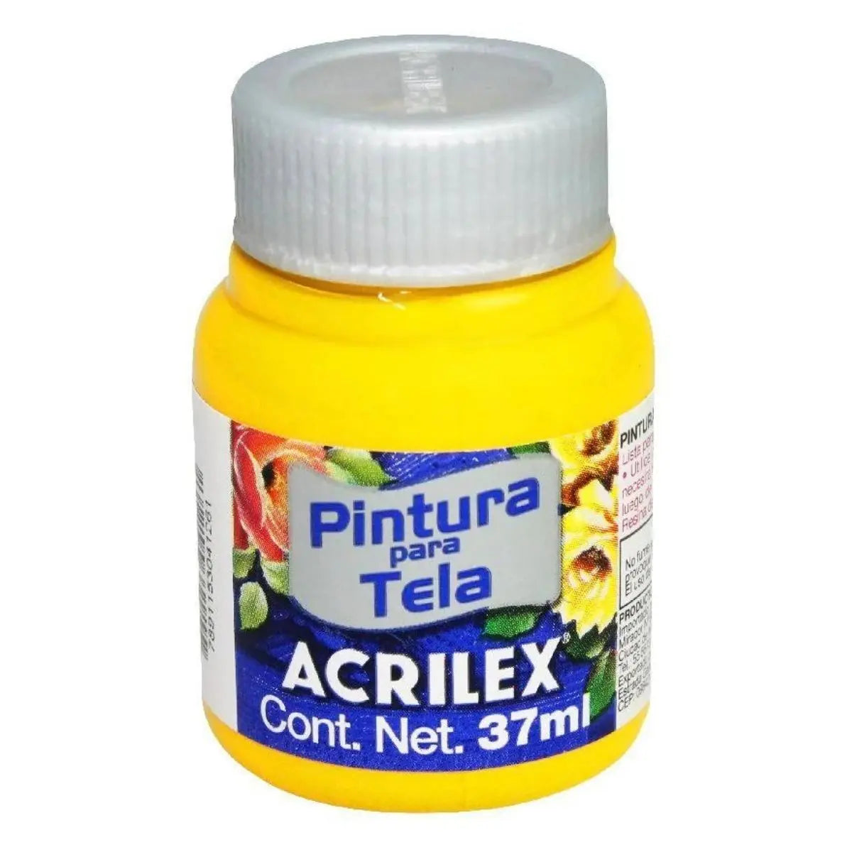 Pintura Tela Mate Acrilex 37ml Acrilica Escoge Color Amarillo Oro - Roel