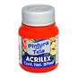 Pintura Tela Mate Acrilex 37ml Acrilica Escoge Color Rojo Fuego - Roel