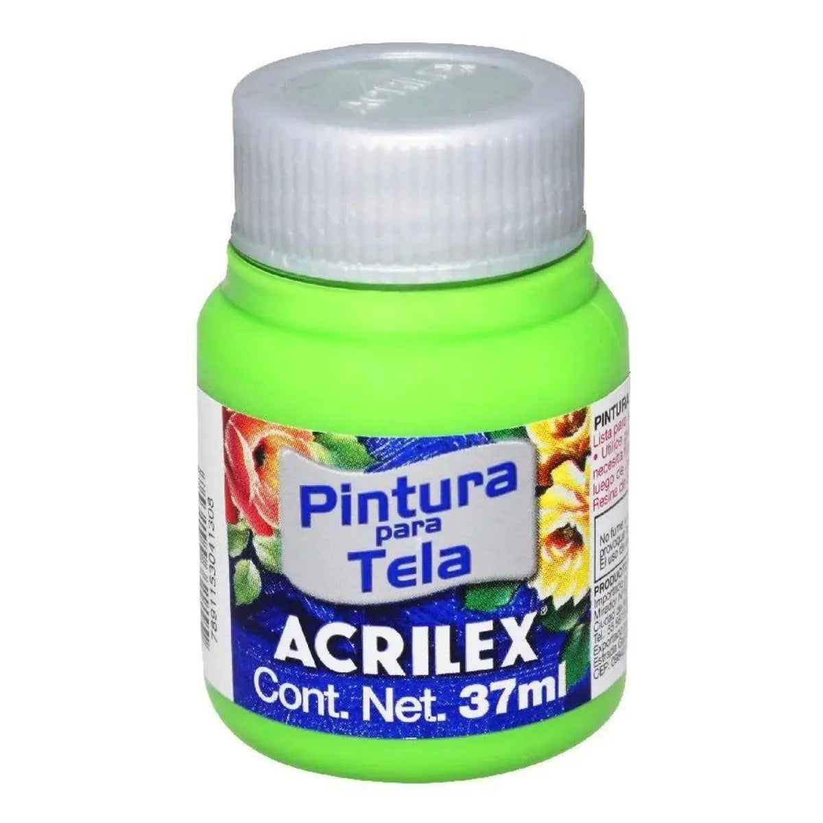 Pintura Tela Mate Acrilex 37ml Acrilica Escoge Color Verde Hoja - Roel
