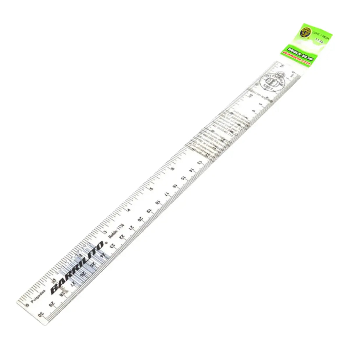 REGLA PLÁSTICA 30 CM 6316 2 - ACCO - vista lateral