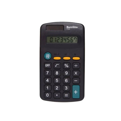 Calculadora Básica De Bolsillo Portátil Oficina 8 Dígitos Barrilito - Barrilito - vista lateral
