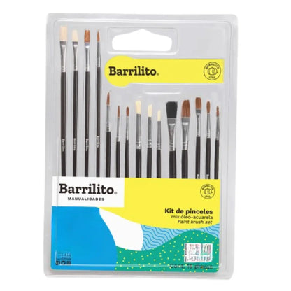 KIT 15 PINCELES MIX ÓLEO-ACUARELA 8043 5 - ACCO