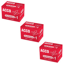 3 cajas Clip Mariposa No. 1 ACCO Sujeta 150 Hojas 1 12 Piezas/Cu Color Plateado Individual - ACCO - detalle