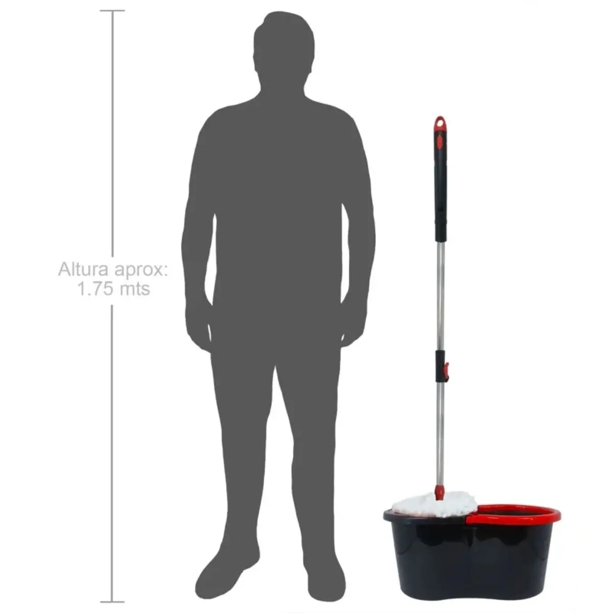 Kit Limpieza Adir Cubeta Escurridor Mop Giratorio - Adir
