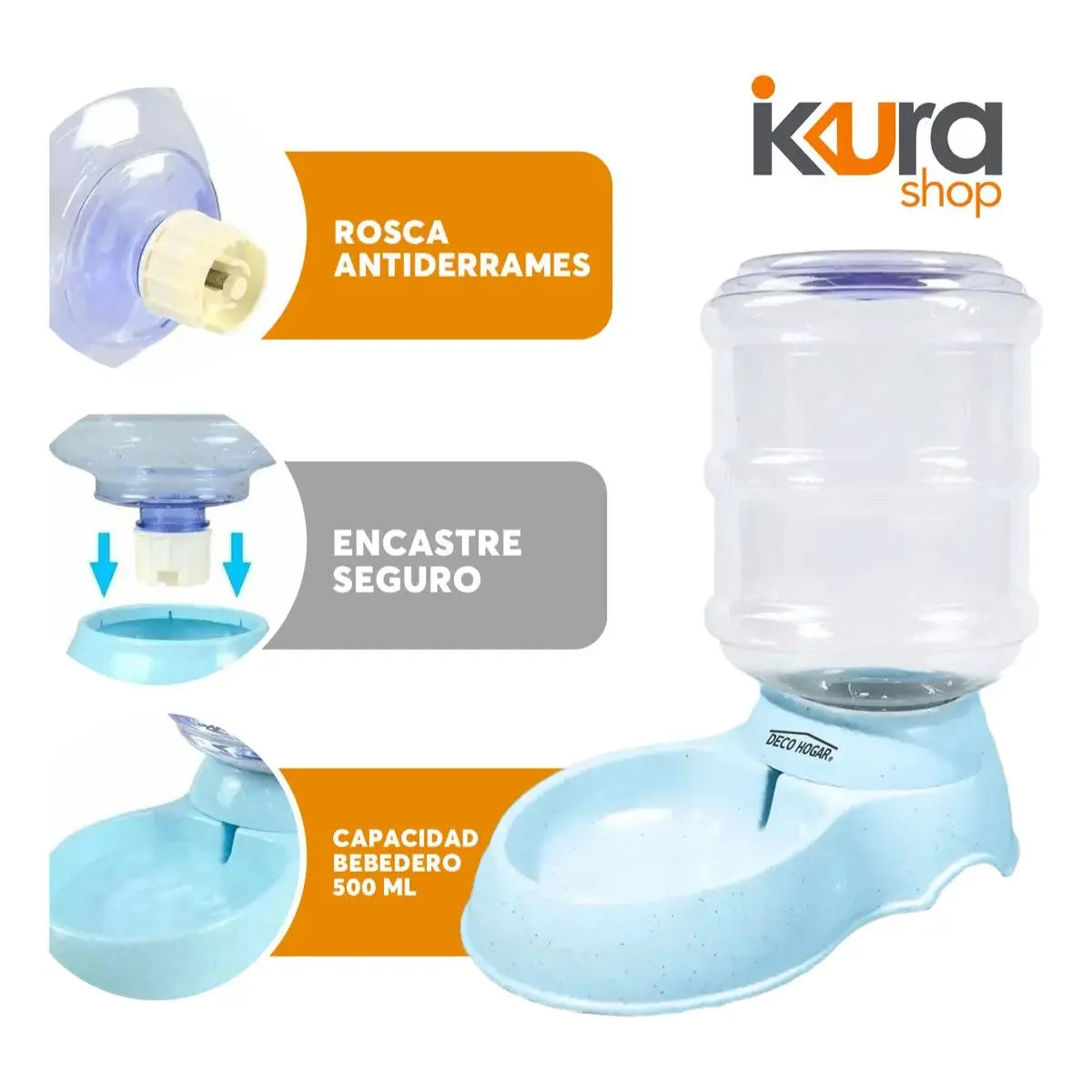 Bebedero Mascotas Adir 3.8 Litros Plastico - Adir - accesorios
