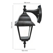 Farol Cuadrado Adir Negro 1*60 Watts - Adir - vista lateral