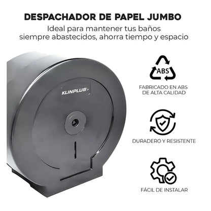Portarollo Jumbo ABS Negro Translucido Adir - Adir - detalle