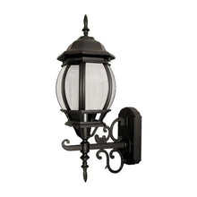 Farol Colonial Adir Exterior Negro Vidrio - Adir