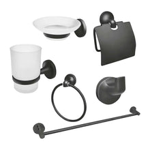 Set De Accesorios Para Baño Acabado Negro Mate Adir - Maxflu - empaque