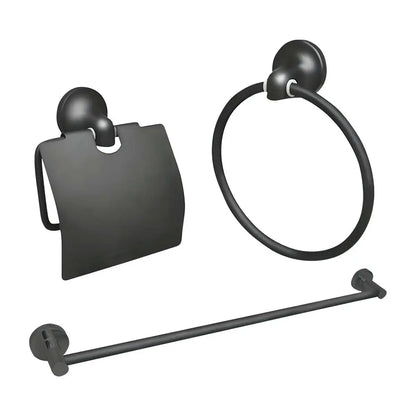 Set De Accesorios Para Baño Acabado Negro Mate Adir - Maxflu - detalle