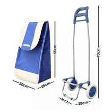 Carrito Multiusos Adir Plegable Compras Azul Mandado 20kg - Adir - empaque