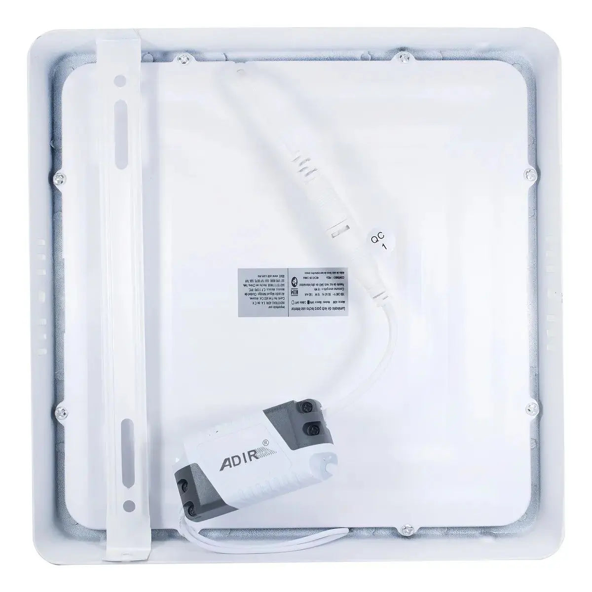 Luminario Adir Sobreponer Cuadrado Led 18 W Blanco Frío - Adir