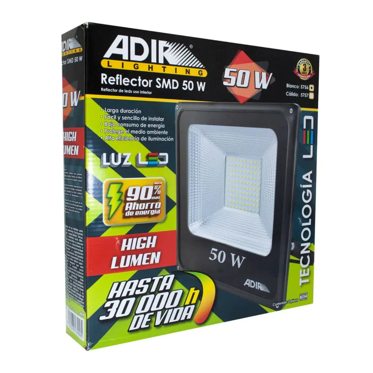 Reflector SMD LED Extra Plano Adir 50W - Adir - detalle