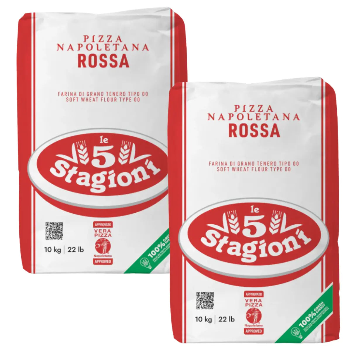 20 Kg Harina De Trigo 00 Pizza Napolitana Le 5 Stagioni 1kg c/u - Le 5 Stagioni - empaque