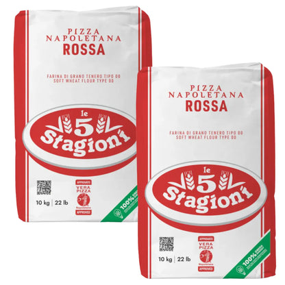 20 Kg Harina De Trigo 00 Pizza Napolitana Le 5 Stagioni 1kg c/u - Le 5 Stagioni - empaque