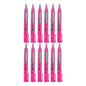 12 Marcatextos A-ink resaltador punta cincel color rosa - Mae