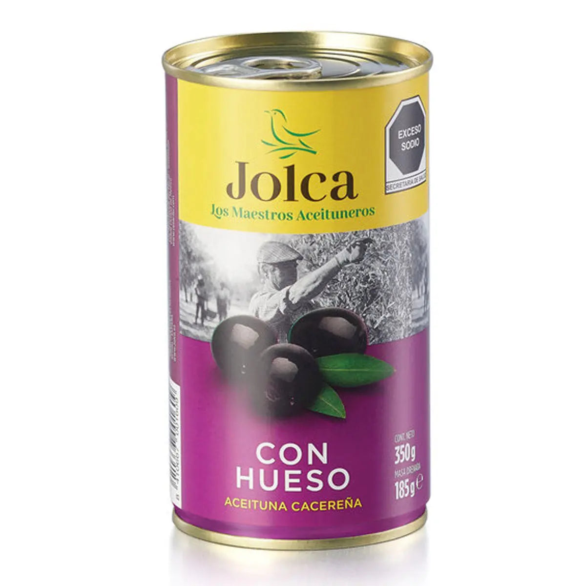 Aceituna Negra con Hueso 350g - Cesarfer - detalle