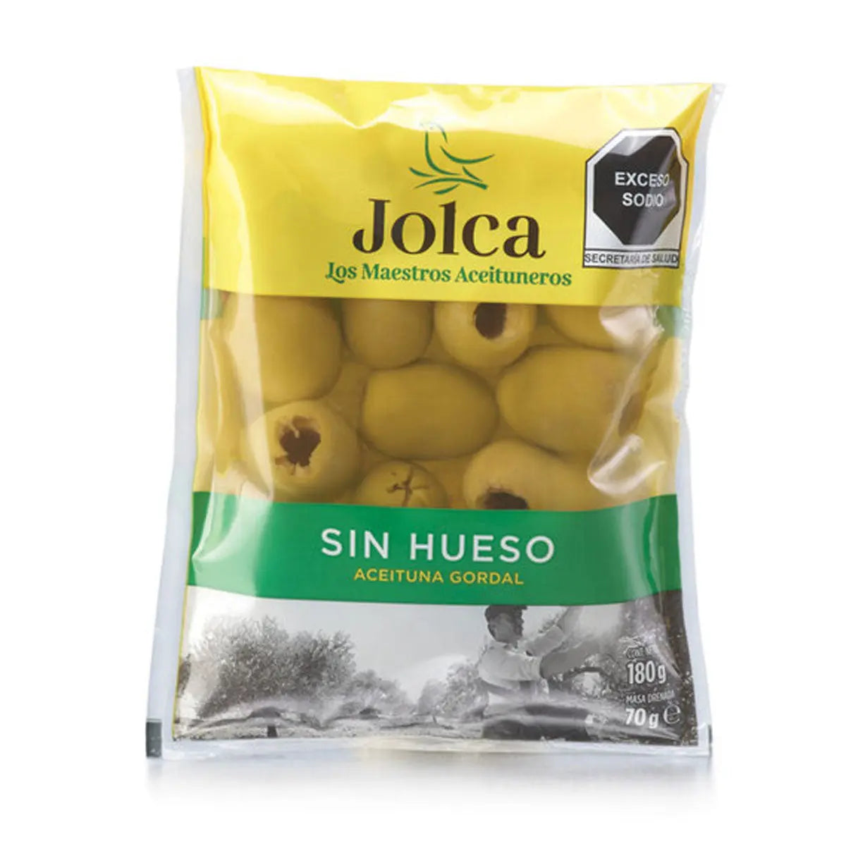 Aceituna Gordal Sin Hueso 180g - Cesarfer - vista lateral